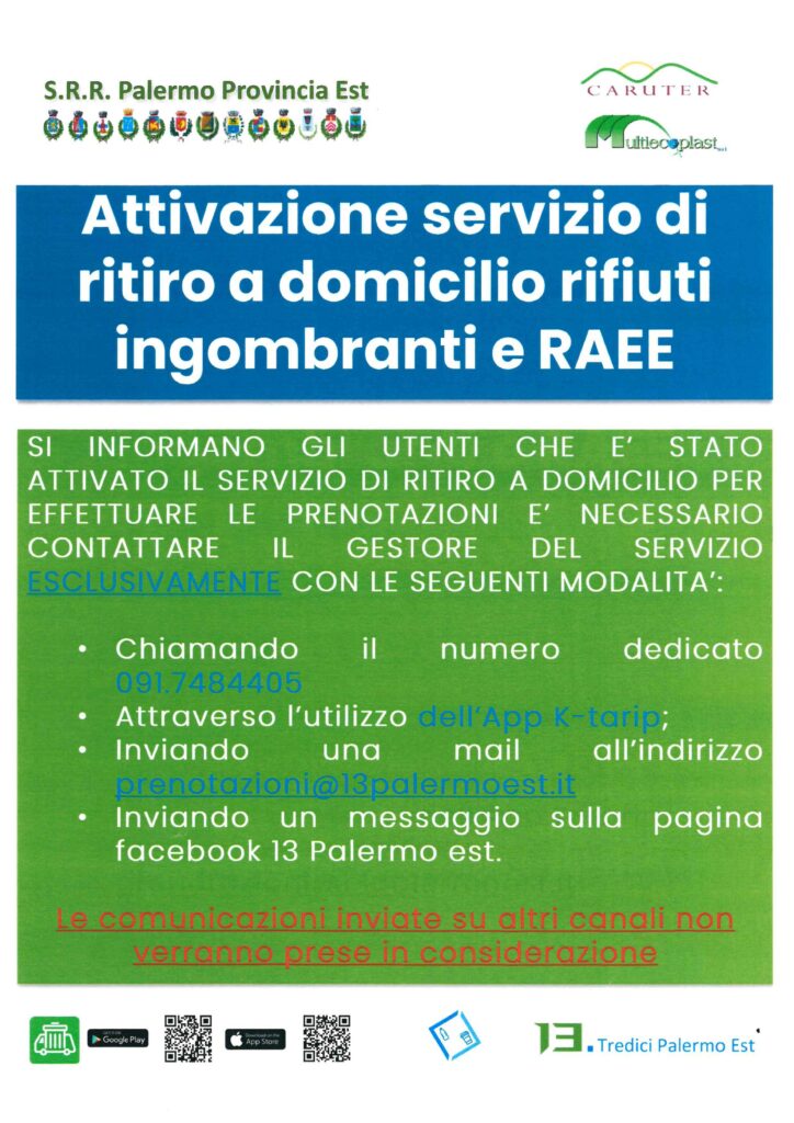 AVVISO RITIRO A DOMICILIO