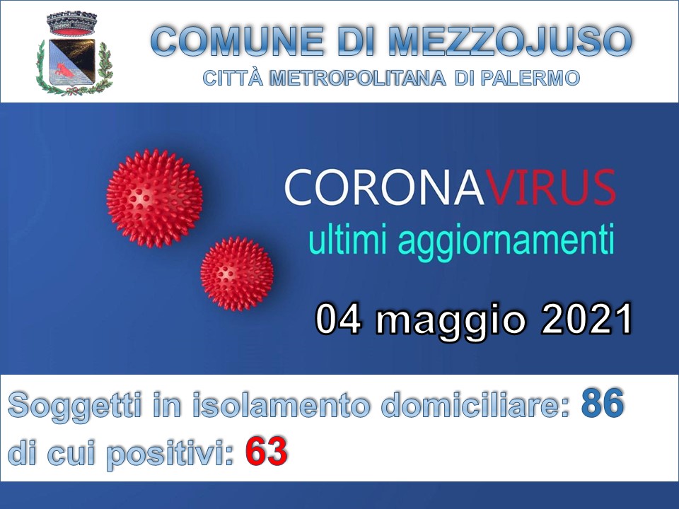 Situazione Emergenza Covid al 04 maggio 2021