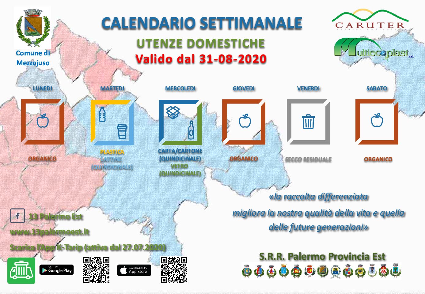 CALENDARIO RACCOLTA DIFFERENZIATA