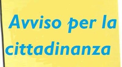 AVVISO ALLA CITTADINANZA